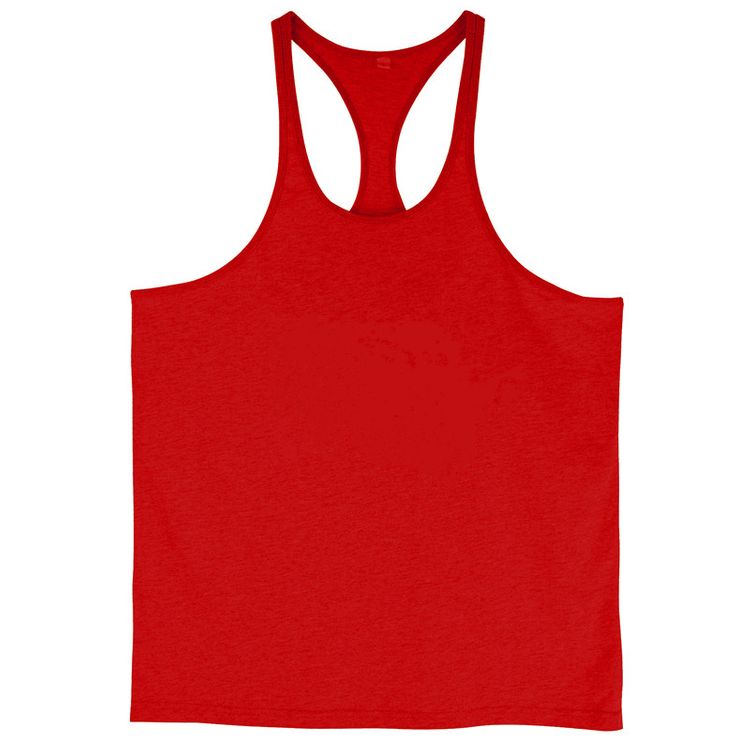 Men's Gym Workout Bodybuilding Cotton Tank Tops Y Back Fitness Thin Shoulder Strap Muscle Fit Stringer Sleeveless Shirt
