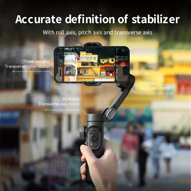 XE 3-Axis Handheld Gimbal Stabilizer Foldable Smartphone Cellphone Video Record Vlog PTZ Stabilizer For IPhone Xiaomi Sa