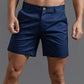 Work pants with zipper and elastic waist, super short shorts, casual pants