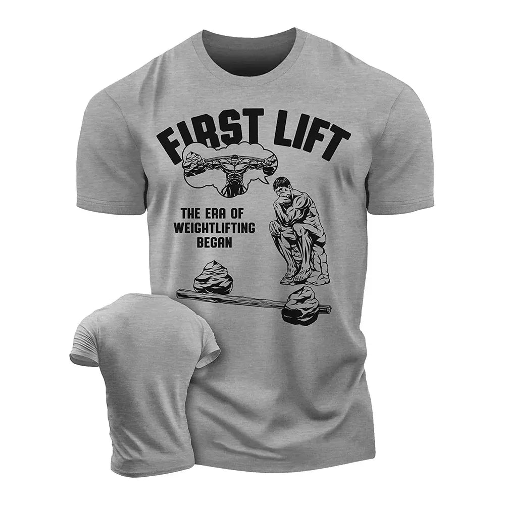 Men's T-Shirt Strength Earned Workout Gy 3D Print T-Shirts Funny Short Sleeves Muscle Man Tough Guy Oversized Men Clothing Tops