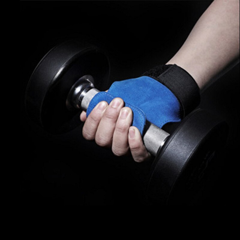 Adjustable Weight lifting Wrist Wraps Support Grips Leather Palm Protector for Barbell Pull up Kettle bell Fitness Gym Equipment