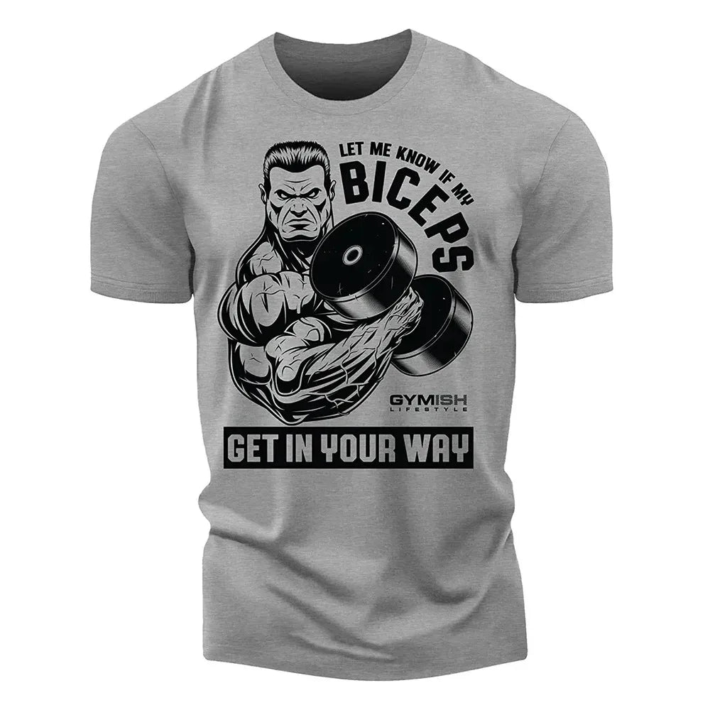 Men's T-Shirt Strength Earned Workout Gy 3D Print T-Shirts Funny Short Sleeves Muscle Man Tough Guy Oversized Men Clothing Tops