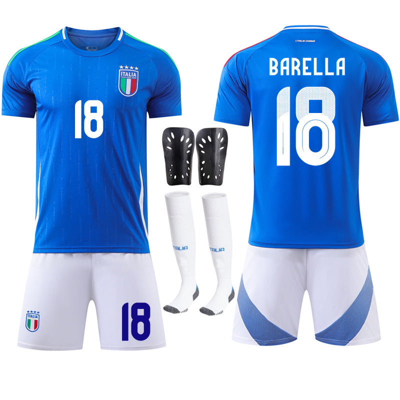 European Cup Italy home football uniform set jersey No. 14 Chiesa 18 Barella national team