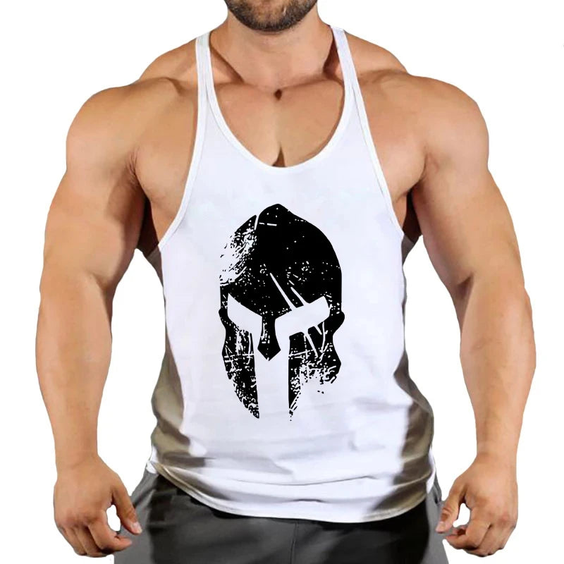 Muscular Man Gyms Men's Clothes Tank Top Vest Gym Bodybuilding and Fitness Stringer Clothing Workout Brand Singlets Shirt Muscle