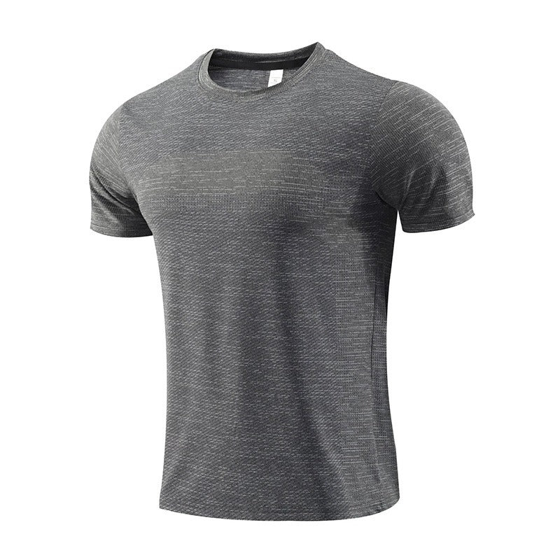 Men's short sleeved sports T-shirt, quick drying clothes, summer running clothes, fitness clothes