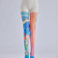 Small group patterned pantyhose with colorful silk stockings