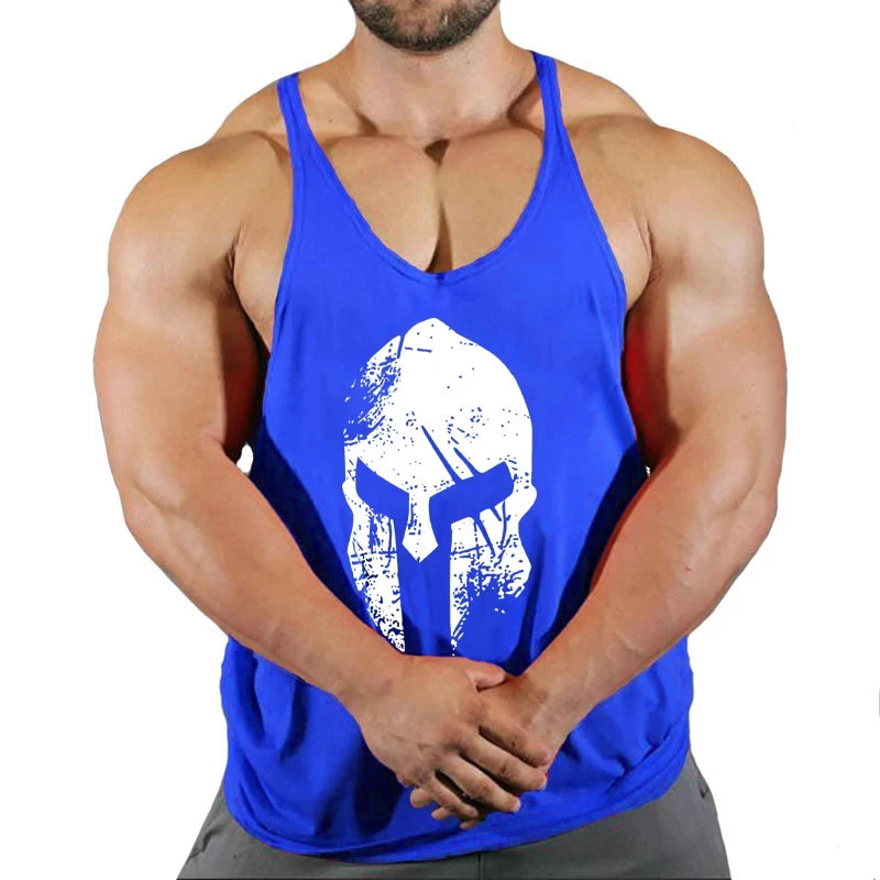 Muscular Man Gyms Men's Clothes Tank Top Vest Gym Bodybuilding and Fitness Stringer Clothing Workout Brand Singlets Shirt Muscle