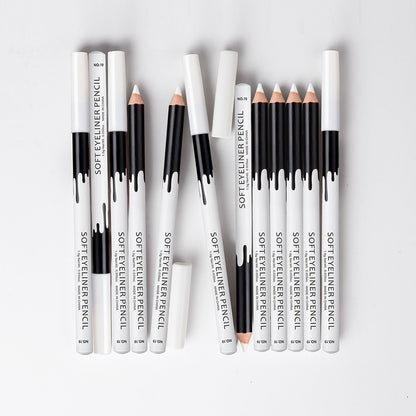 12pcs Eyeliner Pencil Makeup Women Long Lasting Waterproof Pigment Eye Liner White Eyeliner Pen Cosmetics New