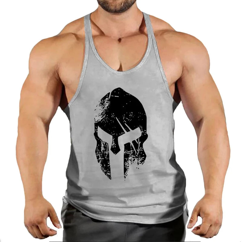 Muscular Man Gyms Men's Clothes Tank Top Vest Gym Bodybuilding and Fitness Stringer Clothing Workout Brand Singlets Shirt Muscle