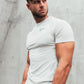 Fitness Brother Mens Running Sports Slim Fit Short Sleeve Quick Drying Clothes Milk Silk Quick Drying Training T shirt