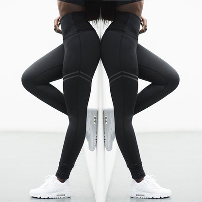 High Elastic Fitness Sport Leggings Tights Slim Running Sportswear Sports Pants Women Yoga Pants Quick Drying Training Trousers