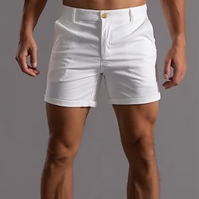 Work pants with zipper and elastic waist, super short shorts, casual pants