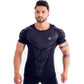 Compression Quick dry T-shirt Men Running Sport Skinny Short Tee Shirt