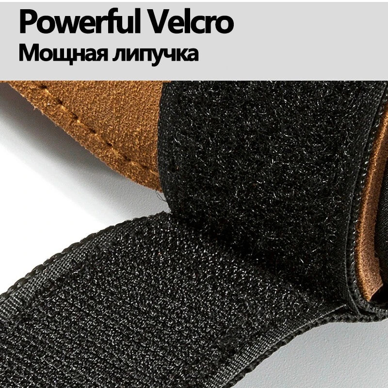 Cowhide Gym Gloves Grips Anti-Skid Weight Power Belt Lifting Pads Deadlift Belt Workout Crossfit Fitness Gloves Palm Protection