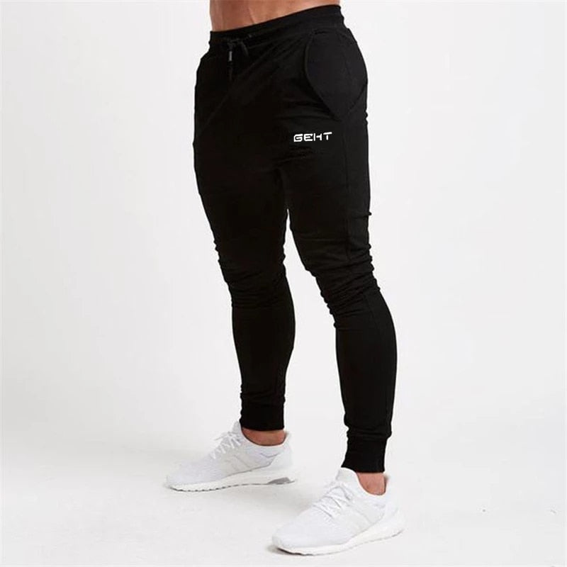 2021 GEHT brand Casual Skinny Pants Mens Joggers Sweatpants Fitness Workout Brand Track pants New Autumn Male Fashion Trousers