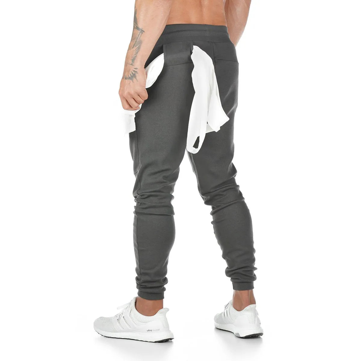 New Sports Trousers Men's Cotton Fitness Trousers Running Training Pants sweatpants