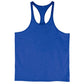 Men's Gym Workout Bodybuilding  Cotton Tank Tops  Y Back Fitness Thin Shoulder Strap Muscle Fit Stringer Sleeveless Shirt