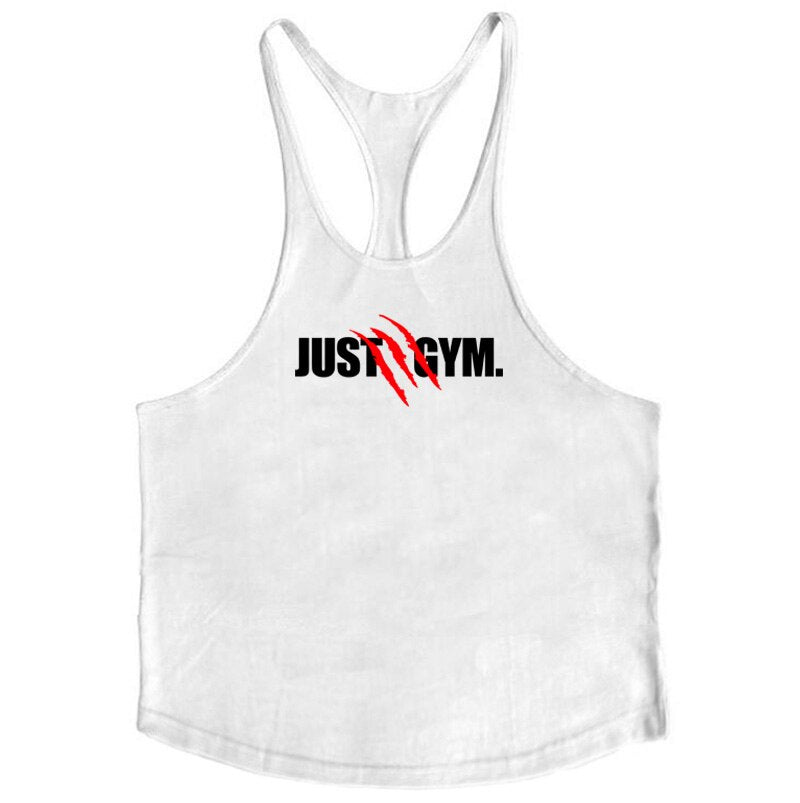 Brand Fitness Clothing Bodybuilding Singlets Tank Top Men Muscle Shirt Sportwear Vests Cotton Stringer Tops