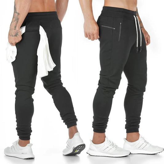New Sports Trousers Men's Cotton Fitness Trousers Running Training Pants sweatpants