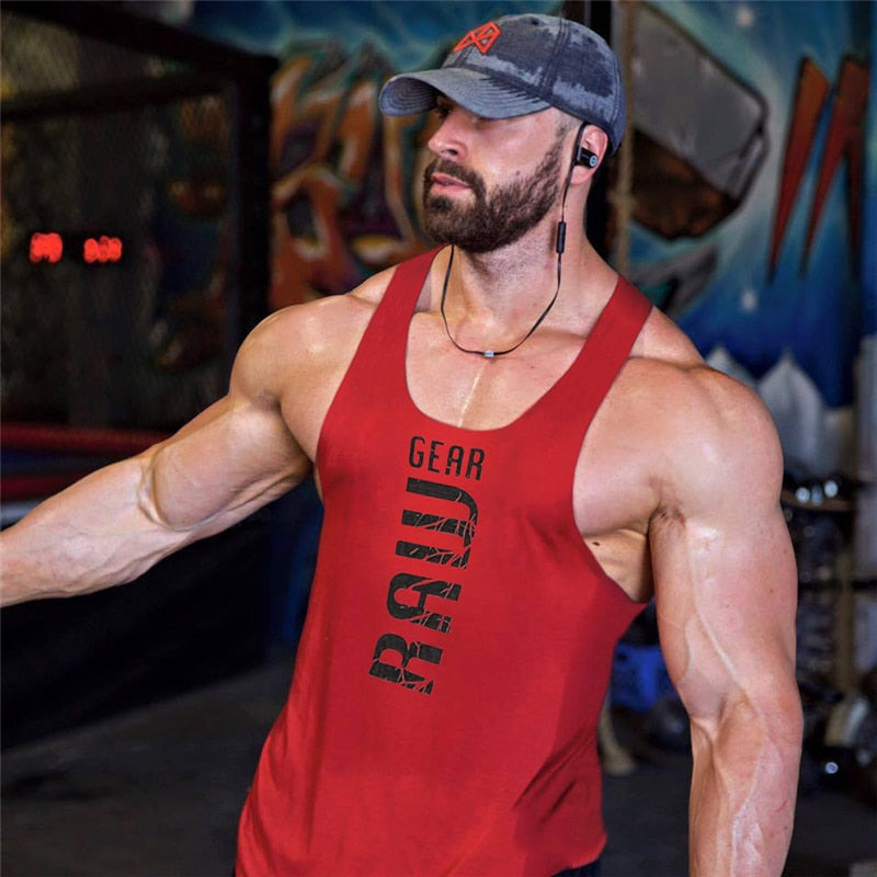 2021 New Mens cotton tank tops gym fitness vest muscle sleeveless shirt Male Singlet Undershirt casual bodybuilding sports vest