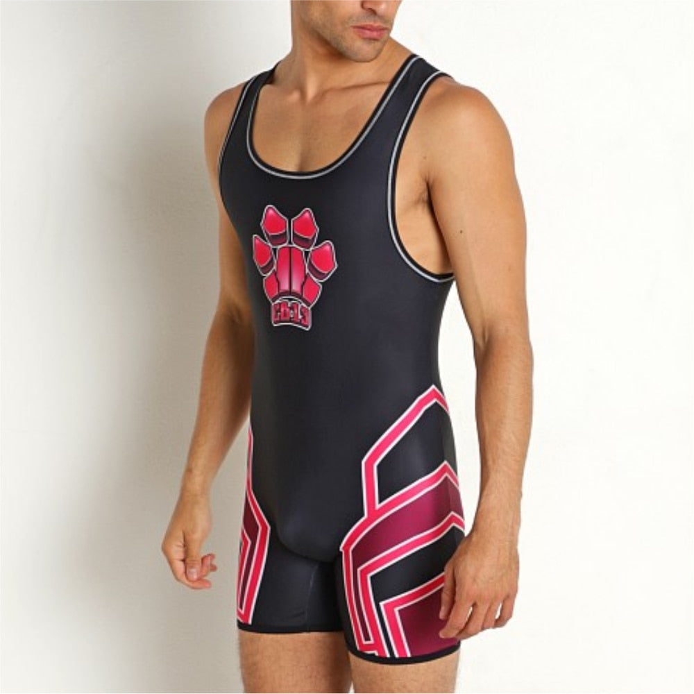 USA Poshmark Cellblock 13 Mens Wrestling Zipper Singlets One-Piece Powerlifting Sleeveless Gym Sport Fitness Clothing