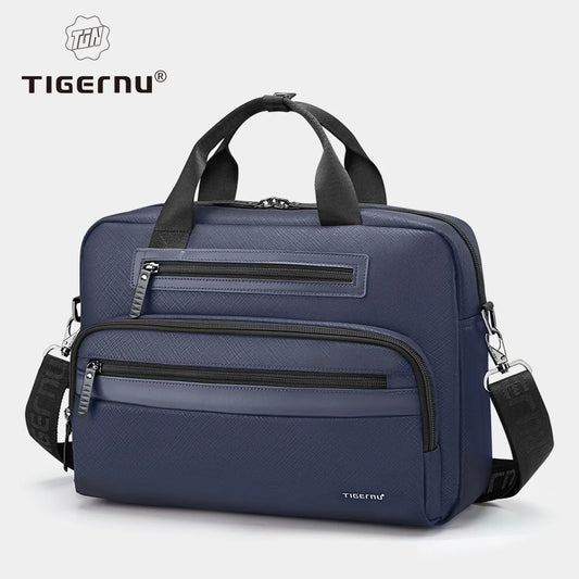 Tigernu 12-14.1"Briefcase Laptop Business Men Briefcase Waterproof Handbag Fashion Travel Handbag Messenger Bag Connect Series