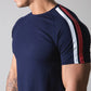 Gym Fitness Shirt Men Running Sport Skinny T-shirt Short Sleeve Cotton Tee Top Summer Male Bodybuilding Training Workout Apparel