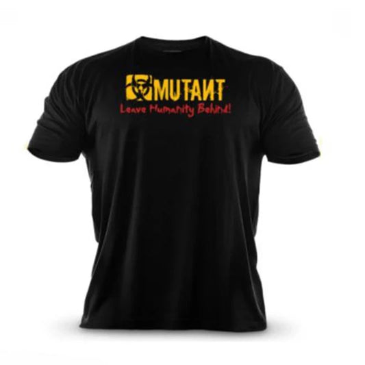 2023 new MUTANT Brand men T-Shirt Fitness Slim fit Shirts Short sleeve Cotton clothes Fashion Leisure O-Neck printed Tee