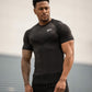 T-Shirt Mens Short Sleeves T Shirt Men Gyms Bodybuilding Skin Tight Thermal Compression Shirts Workout Top