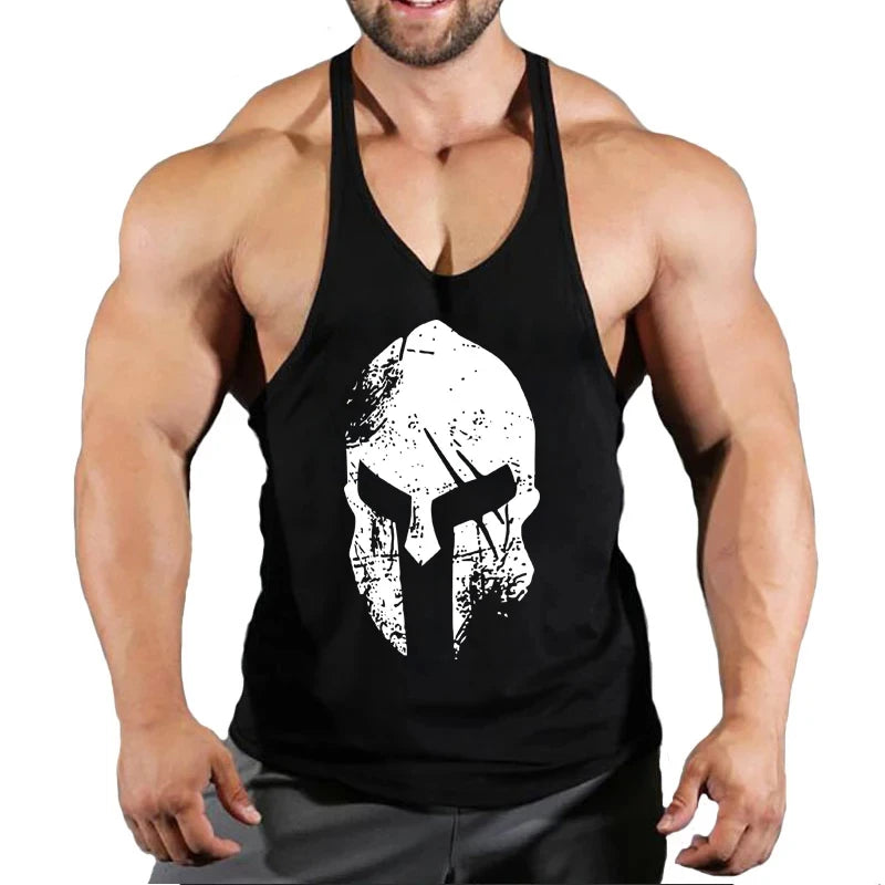 Muscular Man Gyms Men's Clothes Tank Top Vest Gym Bodybuilding and Fitness Stringer Clothing Workout Brand Singlets Shirt Muscle