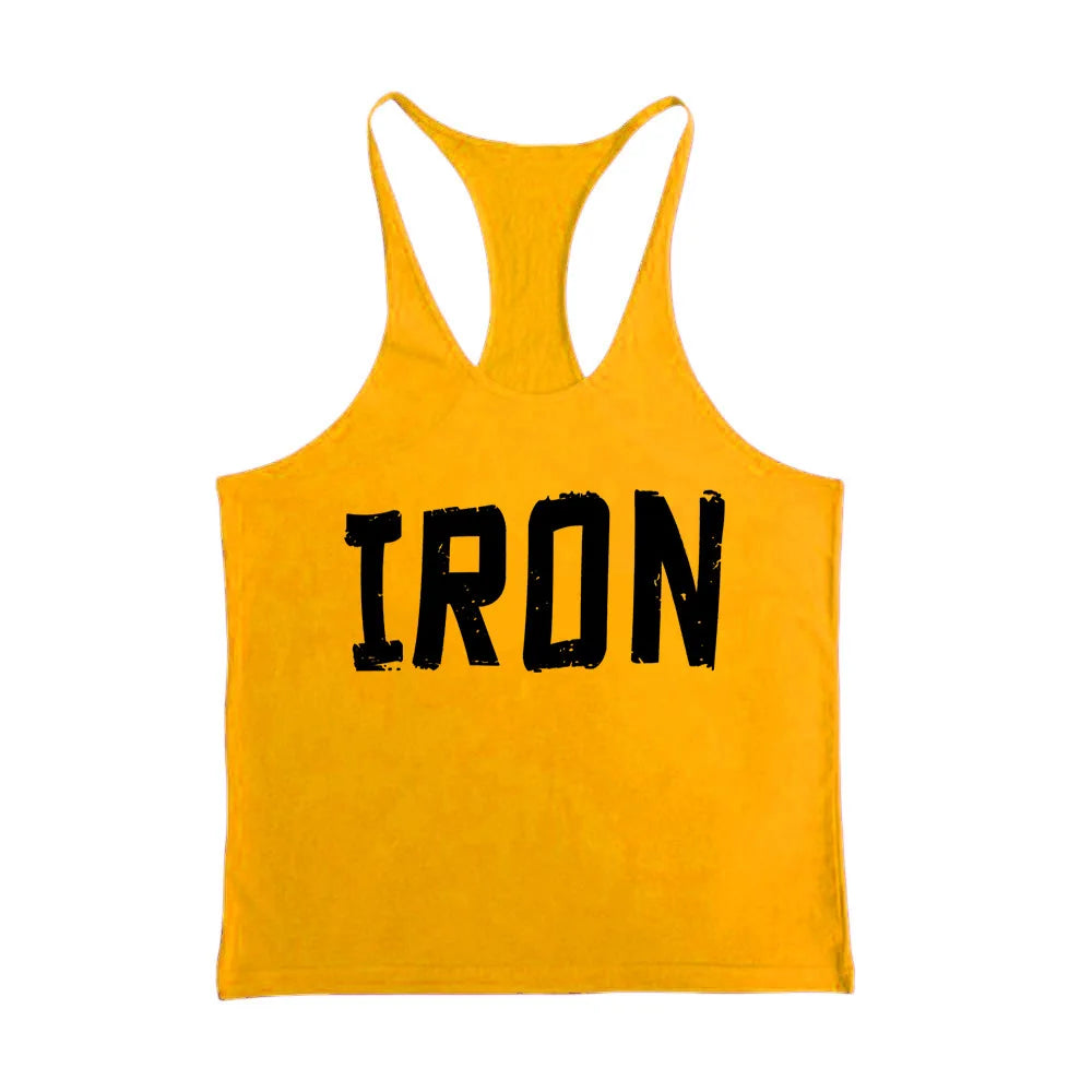 Men's 100% Cotton Workout Gym Tank Top Muscle Sleeveless Sportswear Bodybuilding Training Fashion Sports Shirts Plus Size Vest