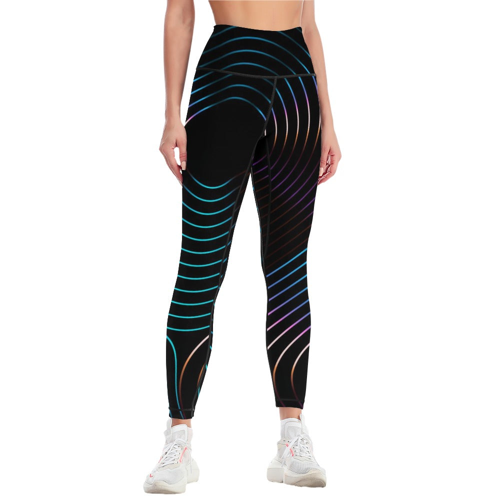 BEE HAVE Neon Women's Comfort Sports Yoga Pants