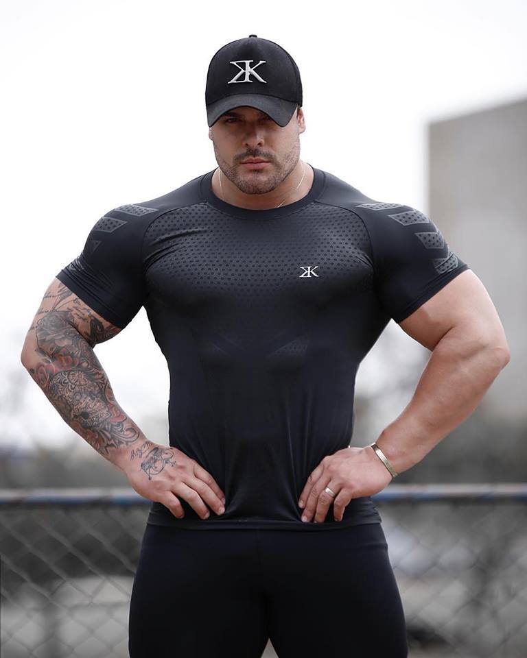 Fitness Clothes Coach Sports T-shirt Muscle Tights Men's High Elastic Training Clothes Short-sleeved Fitness Clothes Men