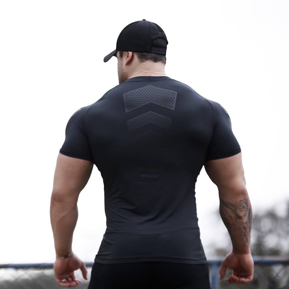 Fitness Clothes Coach Sports T-shirt Muscle Tights Men's High Elastic Training Clothes Short-sleeved Fitness Clothes Men