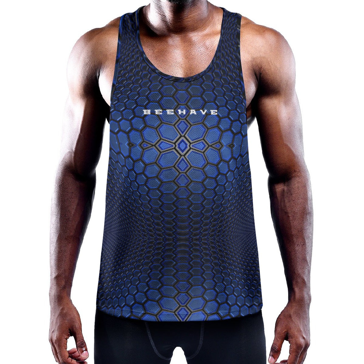 BEEHAVE All-Over Print Men's Slim Y-Back Muscle Tank Top