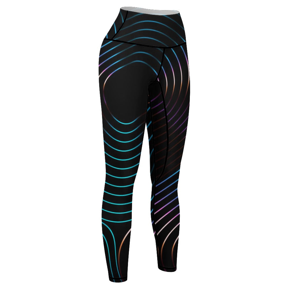 BEE HAVE Neon Women's Comfort Sports Yoga Pants