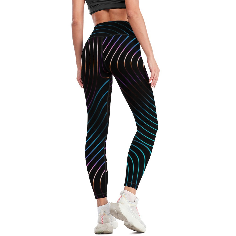 BEE HAVE Neon Women's Comfort Sports Yoga Pants