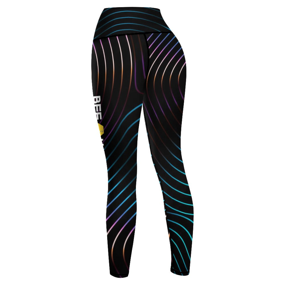 BEE HAVE Neon Women's Comfort Sports Yoga Pants