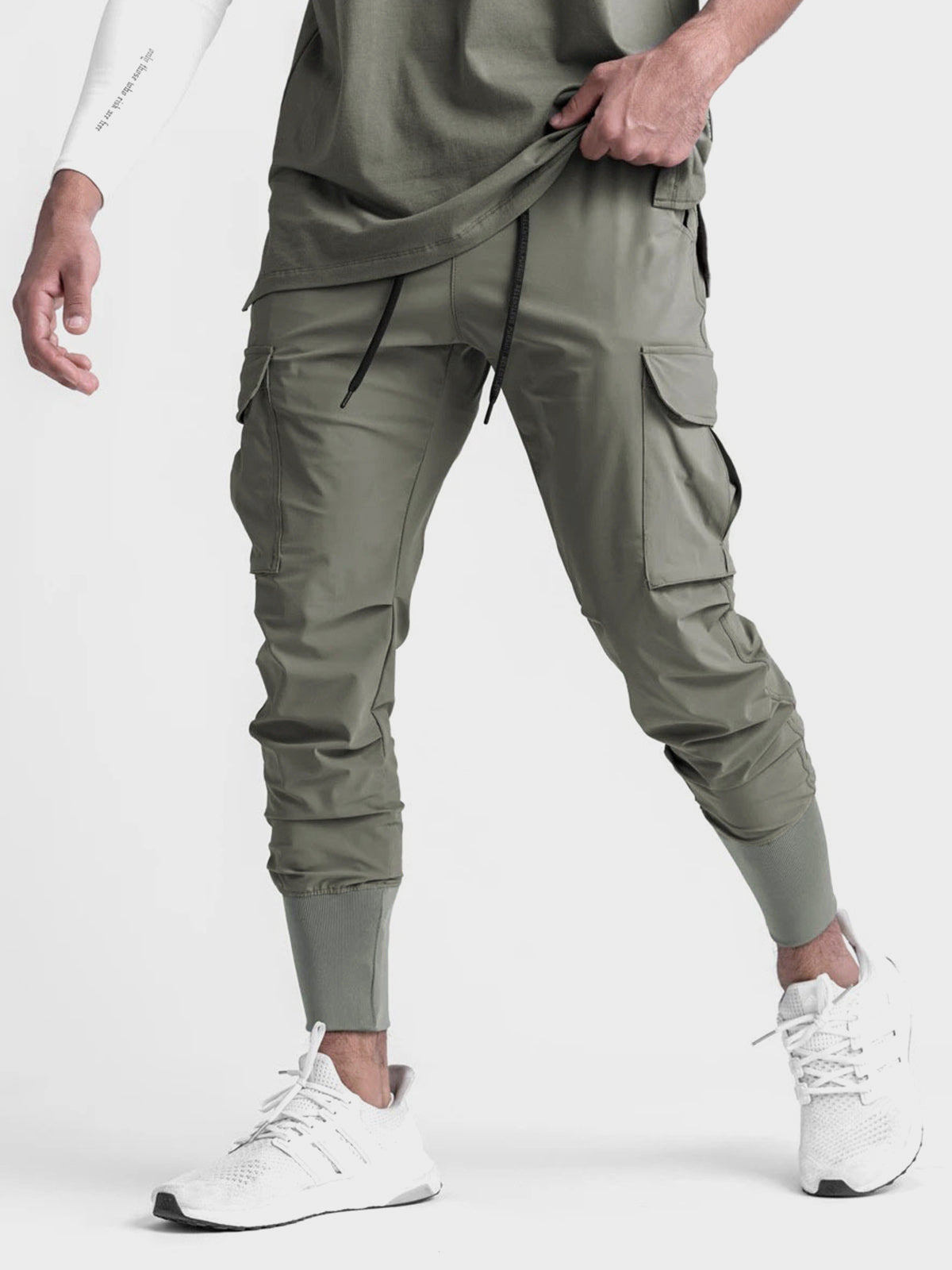 European size sports pants fitness casual pants thin dry leg running training cargo pants men - offline not available