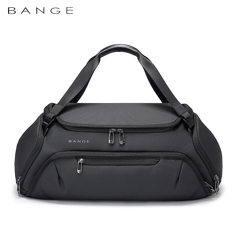 BANGE Fitness Bag Men's Travel bag Dry and wet separation Women's Yoga Exercise Swimming bag Diagonal span duffel bag