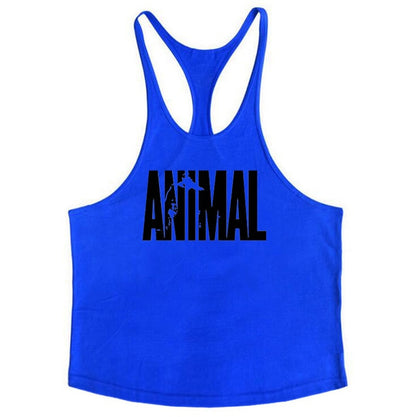 Animal Gyms Tank Top Men Workout Clothing Bodybuilding Stringer Men Muscle Vests Cotton Y back Singlets debardeur fitness homme