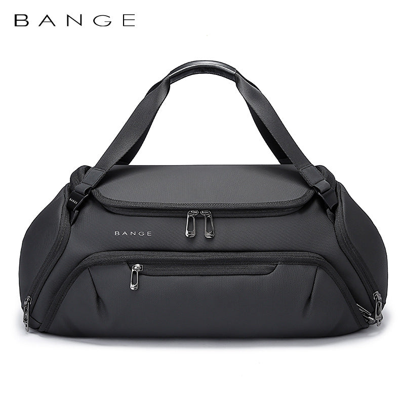 BANGE Fitness Bag Men's Travel bag Dry and wet separation Women's Yoga Exercise Swimming bag Diagonal span duffel bag