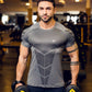 Fitness Clothes Coach Sports T-shirt Muscle Tights Men's High Elastic Training Clothes Short-sleeved Fitness Clothes Men