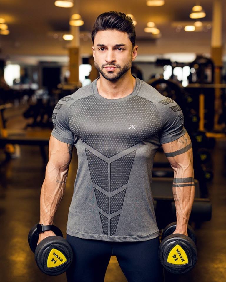 Fitness Clothes Coach Sports T-shirt Muscle Tights Men's High Elastic Training Clothes Short-sleeved Fitness Clothes Men