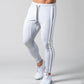 Muscular Men's Tight Trousers Sports and Leisure Sweat-absorbent Contrast Color Zipper Pencil Pants Autumn Jogging Pants Men