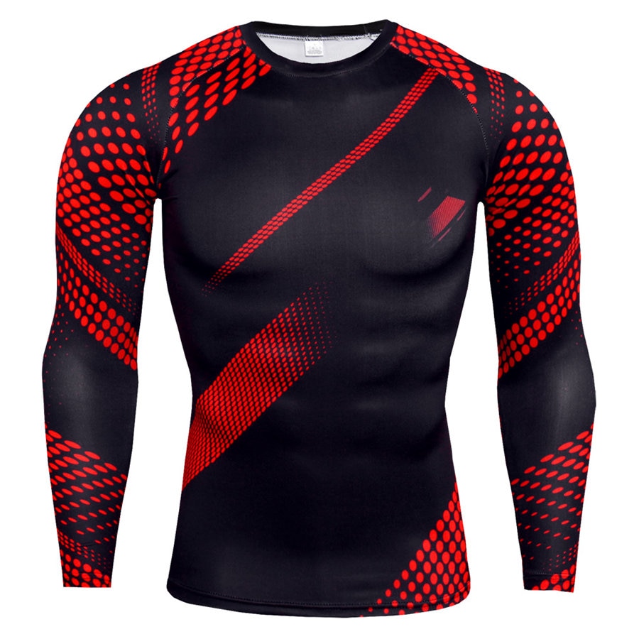 Long Sleeve Compression Shirt Men Quick Dry Gym T Shirt Fitness Sport Shirt Male Rashgard Gym Workout Traning Tights For Men