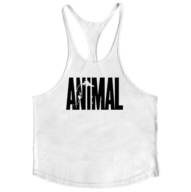 Animal Gyms Tank Top Men Workout Clothing Bodybuilding Stringer Men Muscle Vests Cotton Y back Singlets debardeur fitness homme