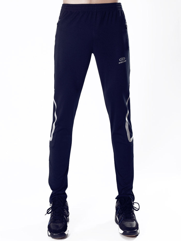 Luminous Icon Stripe Zipper Pocket Activewear Pants