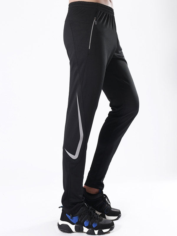 Luminous Icon Stripe Zipper Pocket Activewear Pants