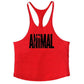 Animal Gyms Tank Top Men Workout Clothing Bodybuilding Stringer Men Muscle Vests Cotton Y back Singlets debardeur fitness homme